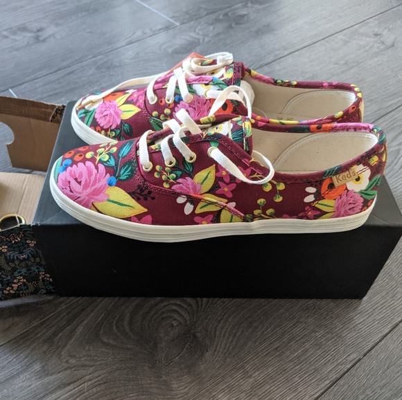 Keds Rifle Paper Company Floral Champion Seasonal Vintage Blossoms Sneakers - Picture 5 of 8